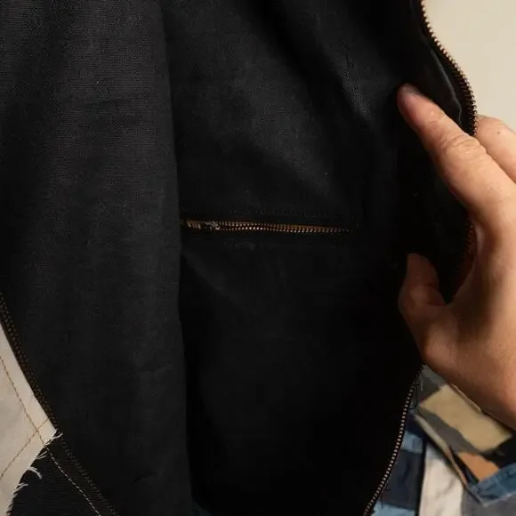 Custom upcycled patchwork carhartt chore jacket - Picture 8 of 8